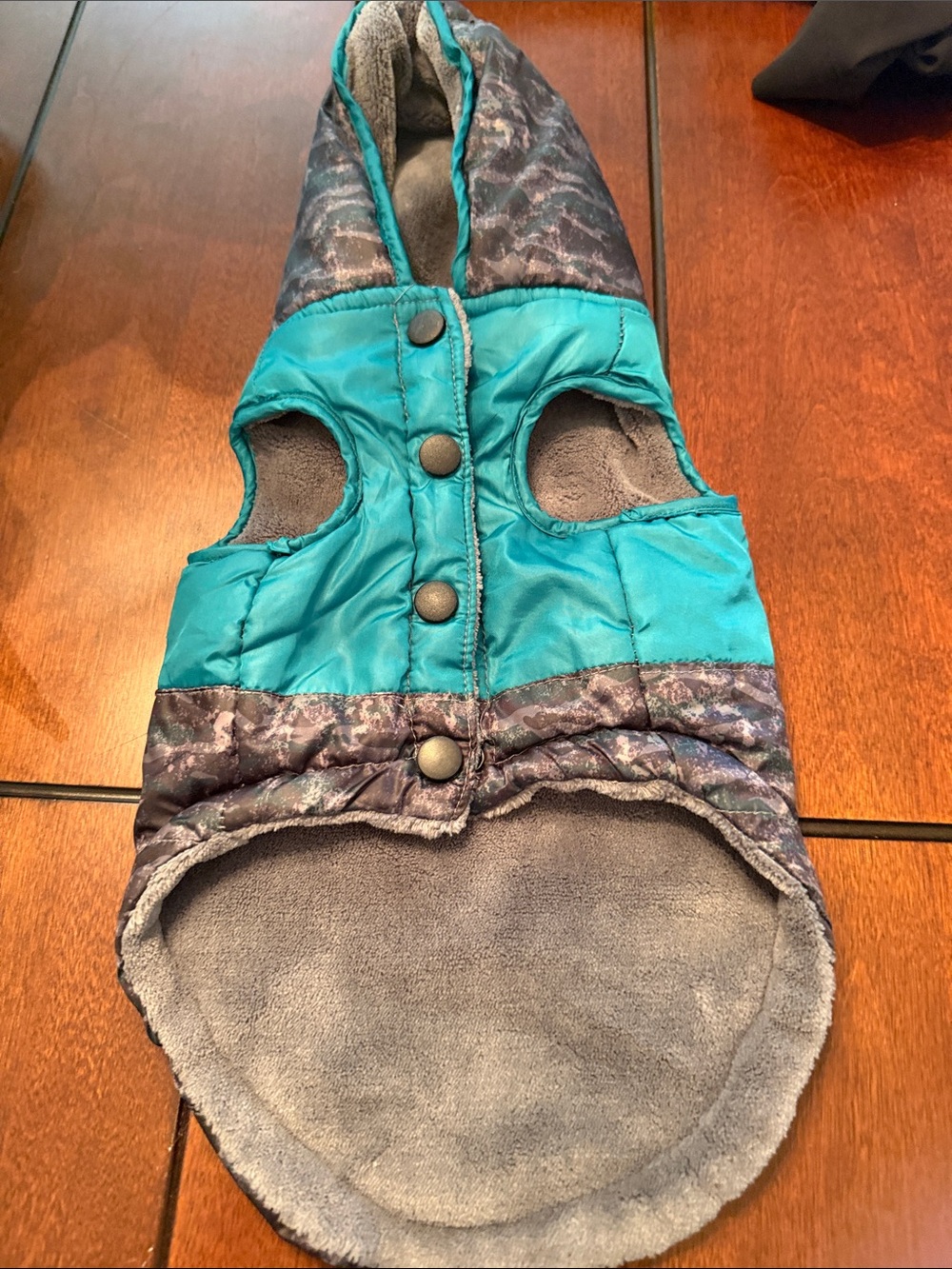 ❤️3 for $15!❤️ RBX Teal and Gray Quilted Hooded Pet Vest
